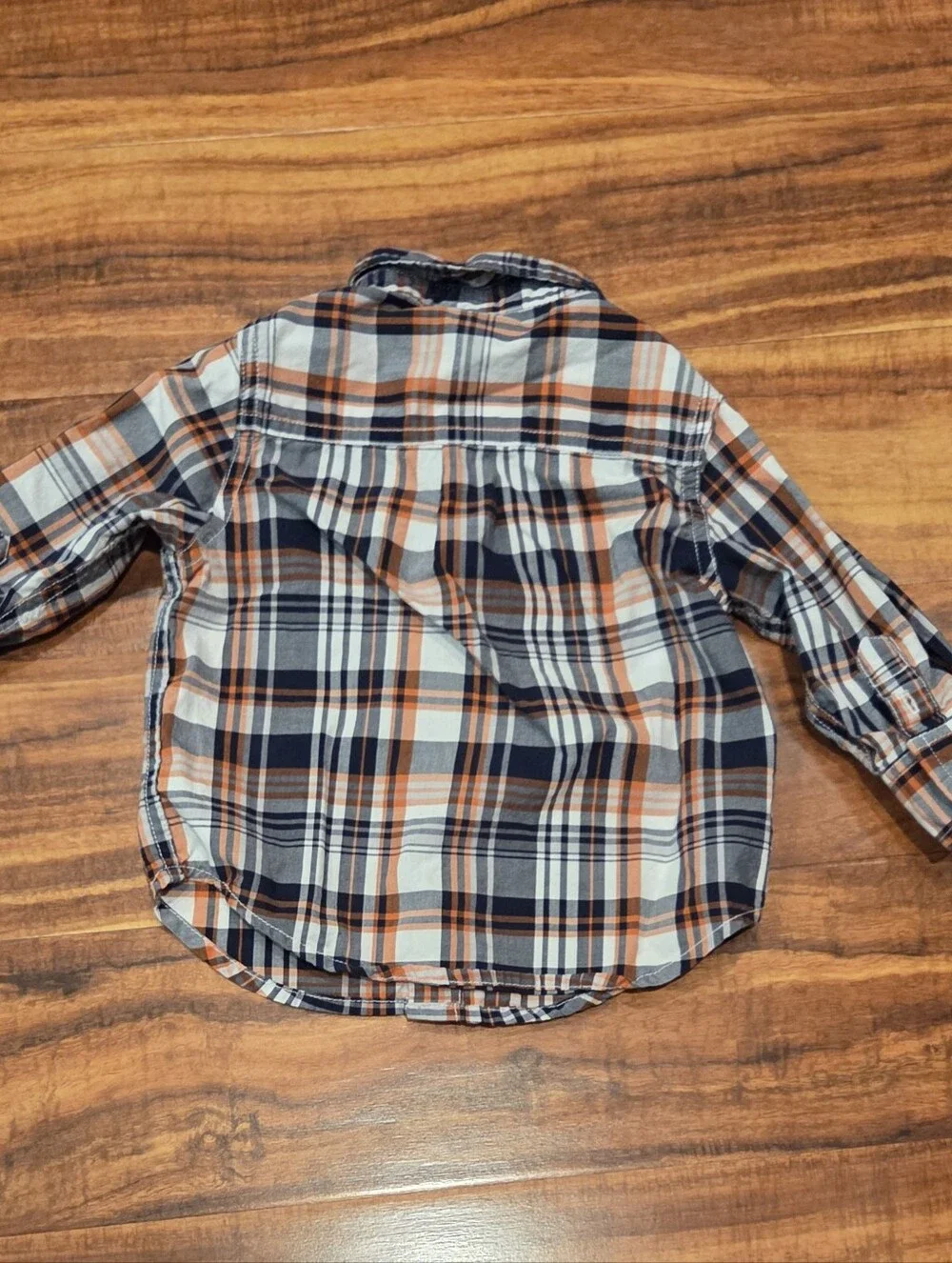 Gymboree EUC 12-18 Months Navy Corduroy Football Overalls & Plaid Shirt